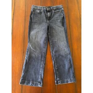 Banana Republic Size 28 High Rise Wide Leg Crop Jeans Dark Wash Denim Womens